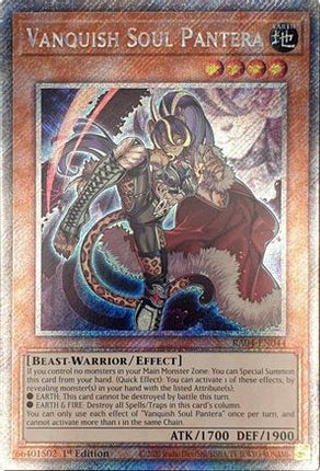 Vanquish Soul Pantera  [RA04-EN044] Platinum Secret Rare 1st Edition