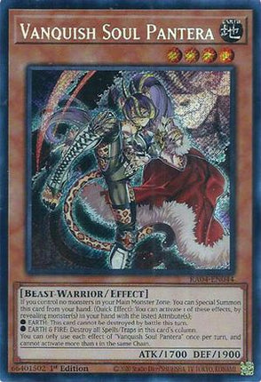 Vanquish Soul Pantera  [RA04-EN044] Secret Rare 1st Edition