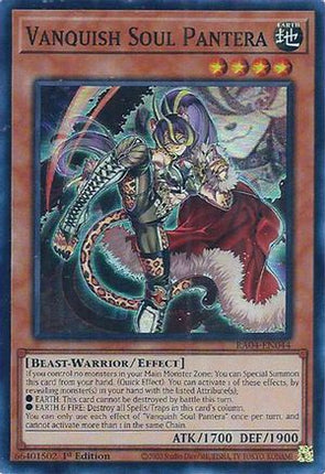 Vanquish Soul Pantera [RA04-EN044] Super Rare 1st Edition