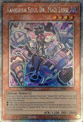 Vanquish Soul Dr. Mad Love  [RA04-EN045] Platinum Secret Rare 1st Edition
