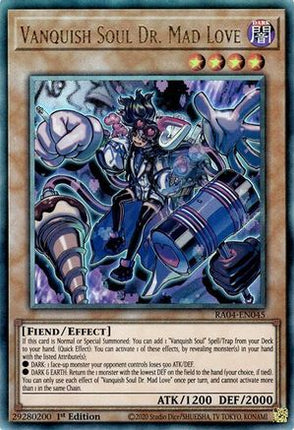 Vanquish Soul Dr. Mad Love  [RA04-EN045] Prismatic Ultimate Rare 1st Edition