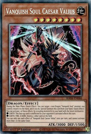Vanquish Soul Caesar Valius  [RA04-EN046] Collector's Rare 1st Edition