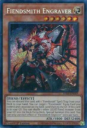 Fiendsmith Engraver  [RA04-EN049] Secret Rare 1st Edition