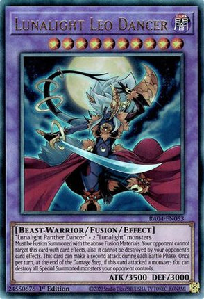Lunalight Leo Dancer  [RA04-EN053] Ultimate Rare 1st Edition