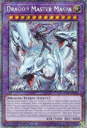 Dragon Master Magia  [RA04-EN055] Platinum Secret Rare 1st Edition