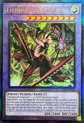 Fiendsmith's Desirae  [RA04-EN056] Prismatic Ultimate Rare 1st Edition