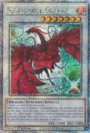 Black Rose Dragon (Alternate Art) [RA04-EN057] Quarter Century Secret Rare 1st Edition