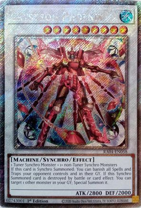 Crystron Phoenix  [RA04-EN058] Platinum Secret Rare 1st Edition