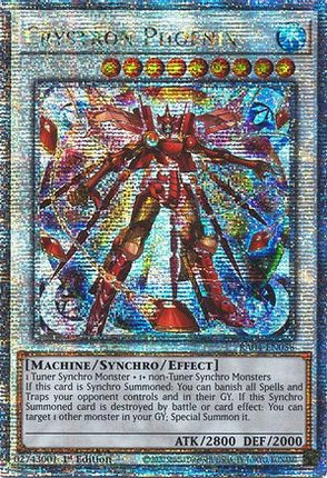 Crystron Phoenix  [RA04-EN058] Quarter Century Secret Rare 1st Edition