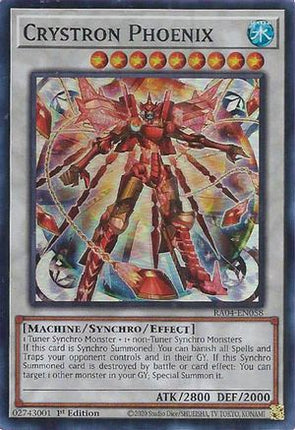 Crystron Phoenix [RA04-EN058] Super Rare 1st Edition