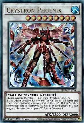 Crystron Phoenix  [RA04-EN058] Ultimate Rare 1st Edition