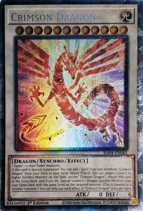 Crimson Dragon  [RA04-EN061] Collector's Rare 1st Edition