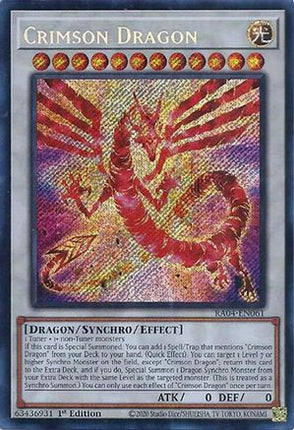 Crimson Dragon  [RA04-EN061] Secret Rare 1st Edition