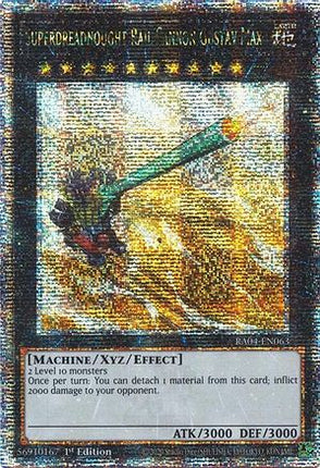 Superdreadnought Rail Cannon Gustav Max  [RA04-EN063] Quarter Century Secret Rare 1st Edition