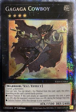 Gagaga Cowboy  [RA04-EN064] Collector's Rare 1st Edition