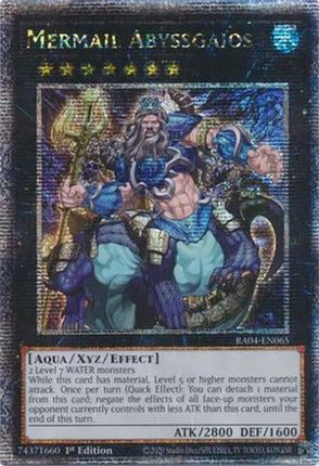 Mermail Abyssgaios  [RA04-EN065] Quarter Century Secret Rare 1st Edition
