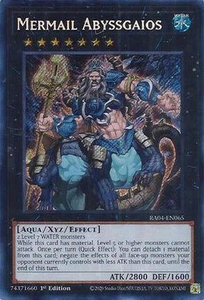 Mermail Abyssgaios  [RA04-EN065] Secret Rare 1st Edition