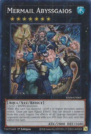 Mermail Abyssgaios [RA04-EN065] Super Rare 1st Edition