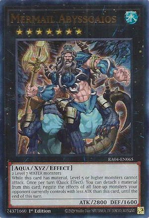 Mermail Abyssgaios  [RA04-EN065] Ultra Rare 1st Edition
