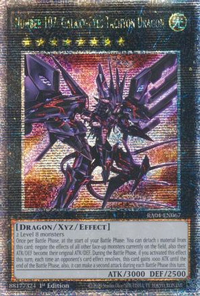 Number 107: Galaxy-Eyes Tachyon Dragon  [RA04-EN067] Quarter Century Secret Rare 1st Edition