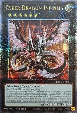 Cyber Dragon Infinity  [RA04-EN068] Quarter Century Secret Rare 1st Edition