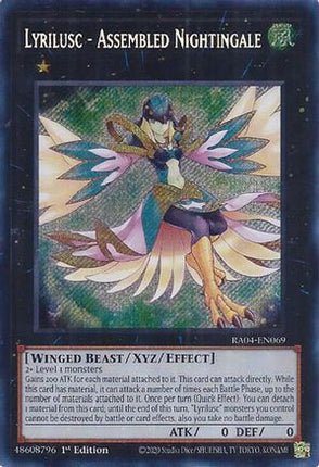 Lyrilusc - Assembled Nightingale  [RA04-EN069] Secret Rare 1st Edition