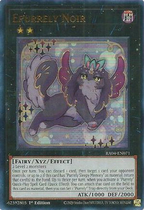 Epurrely Noir  [RA04-EN071] Ultra Rare 1st Edition