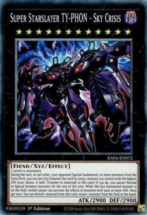Super Starslayer TY-PHON - Sky Crisis  [RA04-EN072] Collector's Rare 1st Edition