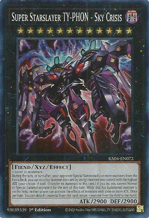 Super Starslayer TY-PHON - Sky Crisis [RA04-EN072] Super Rare 1st Edition
