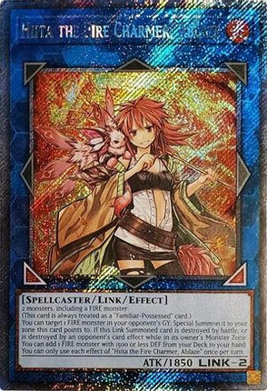 Hiita the Fire Charmer, Ablaze  [RA04-EN074] Platinum Secret Rare 1st Edition