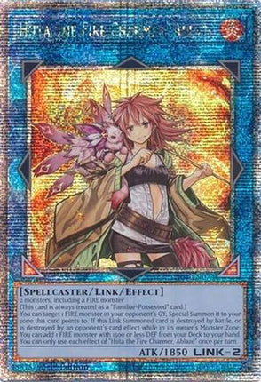 Hiita the Fire Charmer, Ablaze  [RA04-EN074] Quarter Century Secret Rare 1st Edition