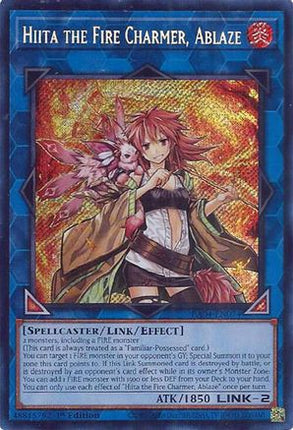 Hiita the Fire Charmer, Ablaze  [RA04-EN074] Secret Rare