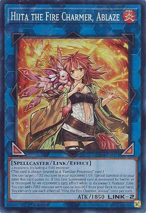 Hiita the Fire Charmer, Ablaze [RA04-EN074] Super Rare 1st Edition