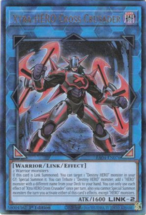 Xtra HERO Cross Crusader  [RA04-EN076] Ultimate Rare 1st Edition