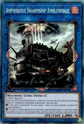 Amphibious Swarmship Amblowhale  [RA04-EN077] Collector's Rare 1st Edition