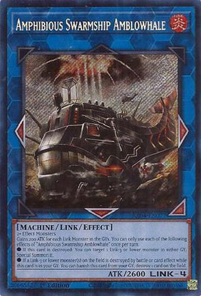 Amphibious Swarmship Amblowhale  [RA04-EN077] Secret Rare 1st Edition