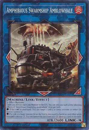 Amphibious Swarmship Amblowhale [RA04-EN077] Super Rare 1st Edition