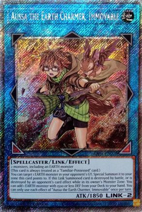 Aussa the Earth Charmer, Immovable  [RA04-EN078] Platinum Secret Rare 1st Edition