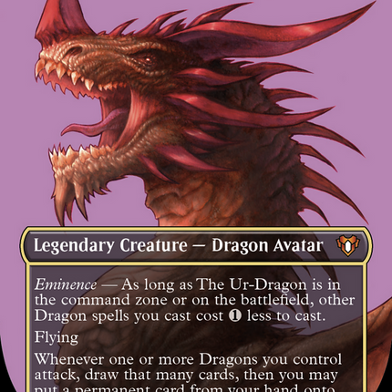 The Ur-Dragon (Borderless) [Commander Masters]