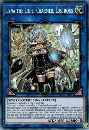Lyna the Light Charmer, Lustrous  [RA04-EN081] Collector's Rare 1st Edition