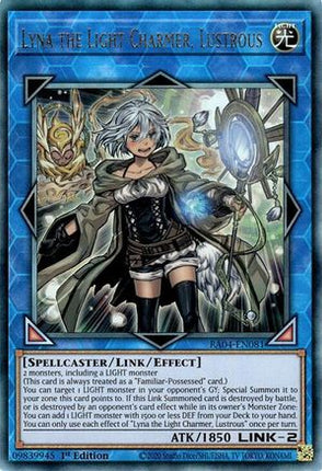 Lyna the Light Charmer, Lustrous  [RA04-EN081] Prismatic Ultimate Rare 1st Edition
