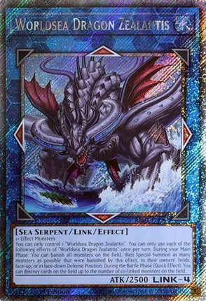 Worldsea Dragon Zealantis  [RA04-EN082] Platinum Secret Rare 1st Edition