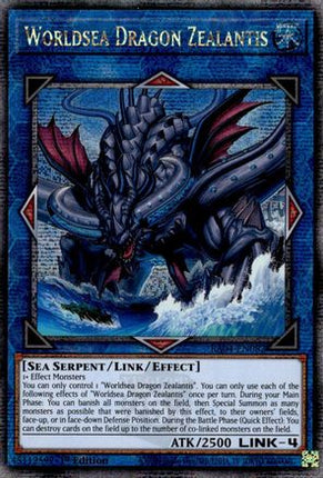 Worldsea Dragon Zealantis  [RA04-EN082] Quarter Century Secret Rare 1st Edition
