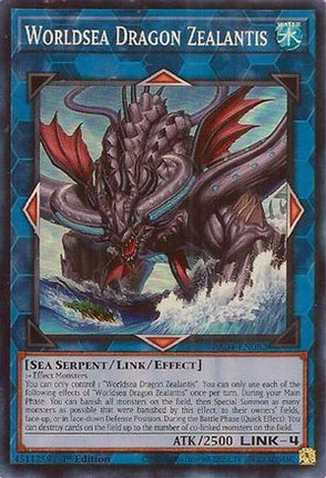 Worldsea Dragon Zealantis [RA04-EN082] Super Rare 1st Edition
