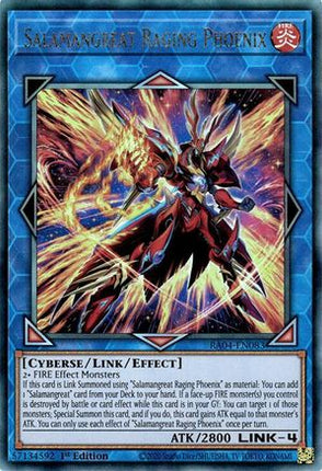 Salamangreat Raging Phoenix  [RA04-EN083] Ultimate Rare 1st Edition