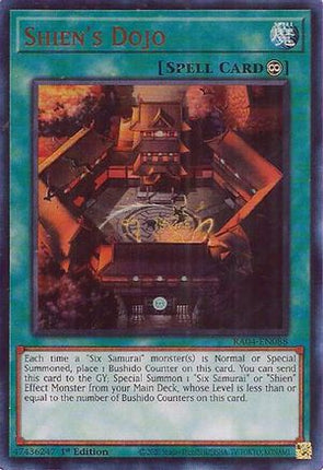 Shien's Dojo  [RA04-EN088] Ultra Rare 1st Edition