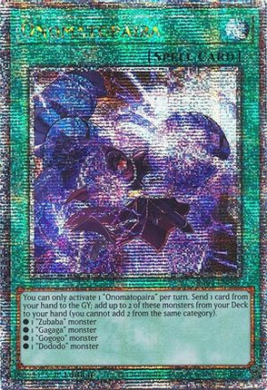 Onomatopaira  [RA04-EN089] Quarter Century Secret Rare 1st Edition