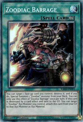 Zoodiac Barrage  [RA04-EN091] Collector's Rare 1st Edition