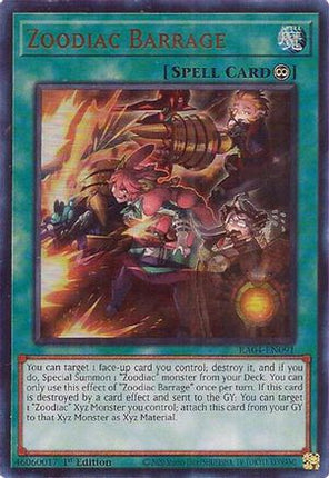 Zoodiac Barrage  [RA04-EN091] Ultra Rare 1st Edition