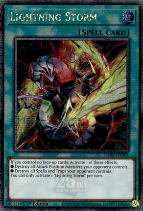 Lightning Storm  [RA04-EN094] Quarter Century Secret Rare 1st Edition